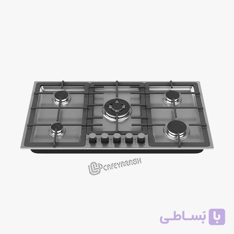 اجاق گاز صفحه ای استیل سیمر مدل S 544 — تصویر 1