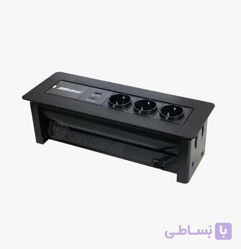 پریز برقی توکار کابینت ملونی مدل 10064 — تصویر 1