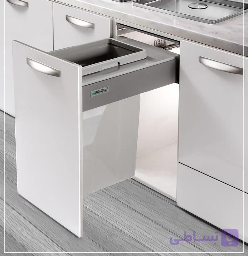 سطل زباله کابینتی ملونی مدل 9005 — تصویر 1