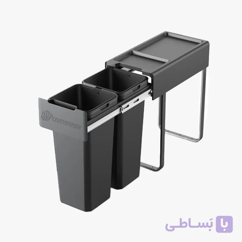 سطل دو مخزنه نصب از کف ریلی آرام بند 9210
