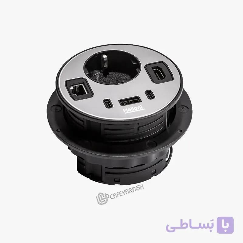 پریز توکار گرد ملونی 10096 — تصویر 1