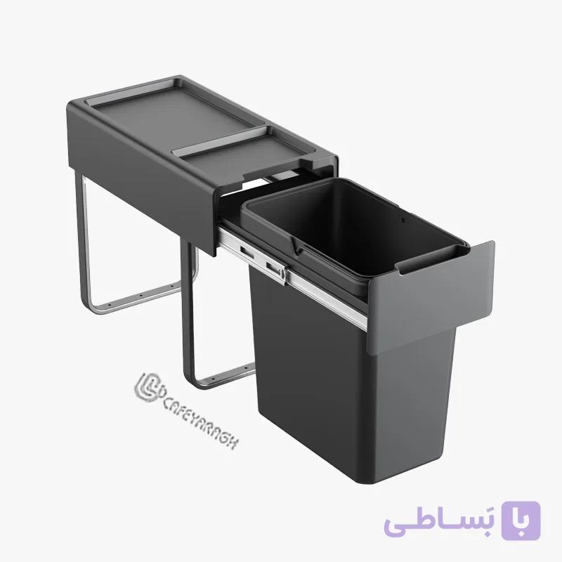 سطل زباله تک مخزنه ریلی آرامبند ملونی مدل 9204