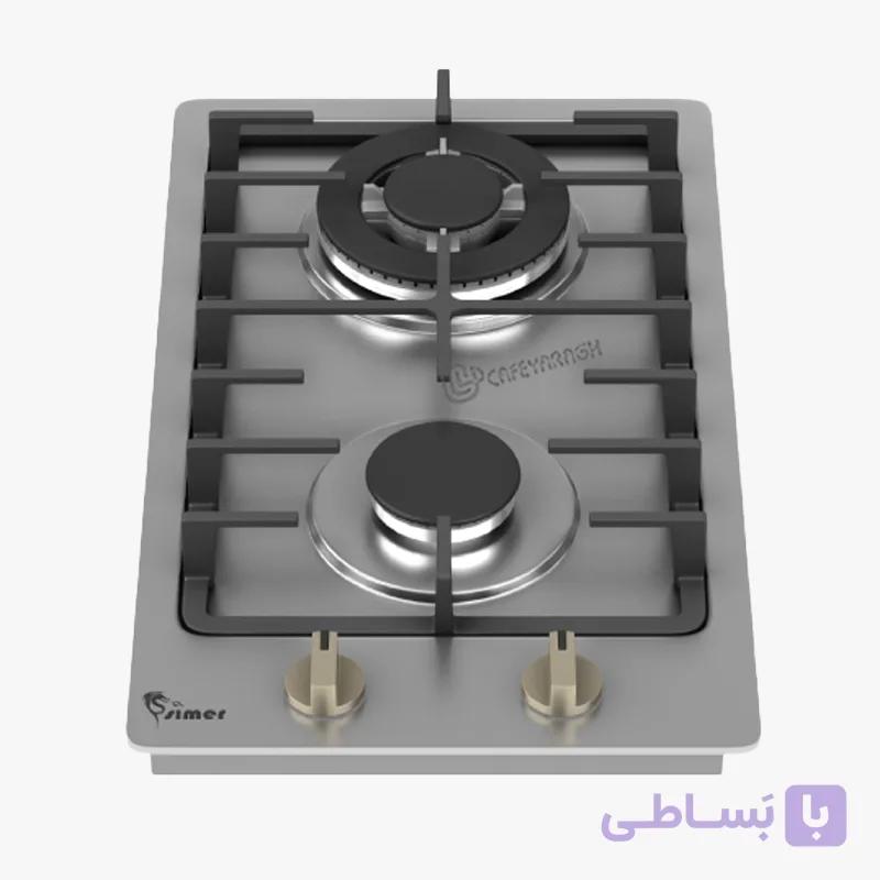 اجاق گاز استیل ۲ شعله سیمر S-280 — تصویر 1