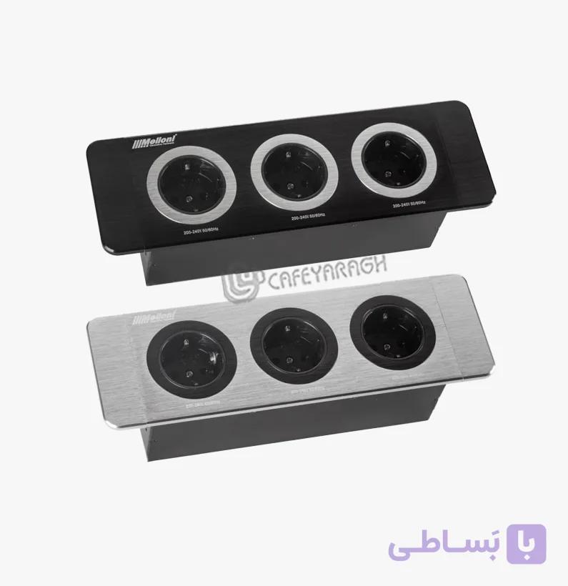 پریز توکار ملونی با درپوش مگنتی مدل 10082 — تصویر 1