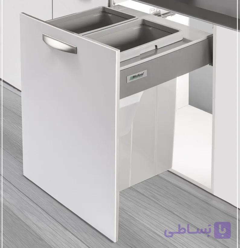سطل زباله ریلی کابینتی مدل 9006 — تصویر 1