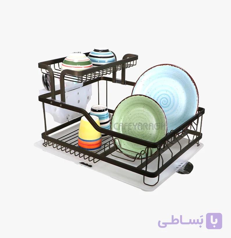 آبچکان رومیزی آلومینیومی دو طبقه آلستر — تصویر 1