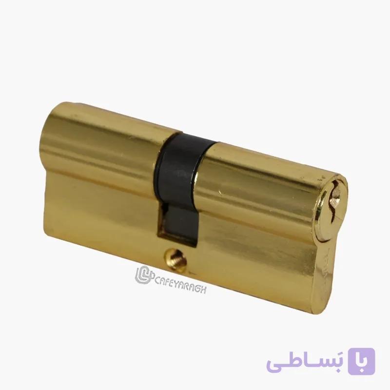 سیلندر قفل درب 7 سانت طلایی کلید ساده — تصویر 1