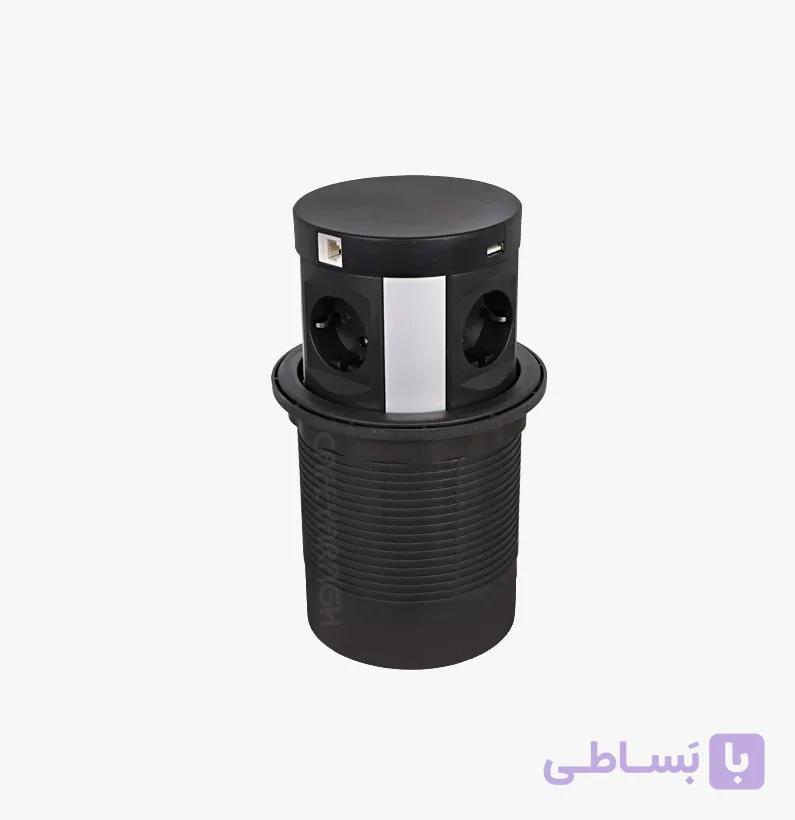پریز توکار رومیزی ملونی مدل 10026 — تصویر 1