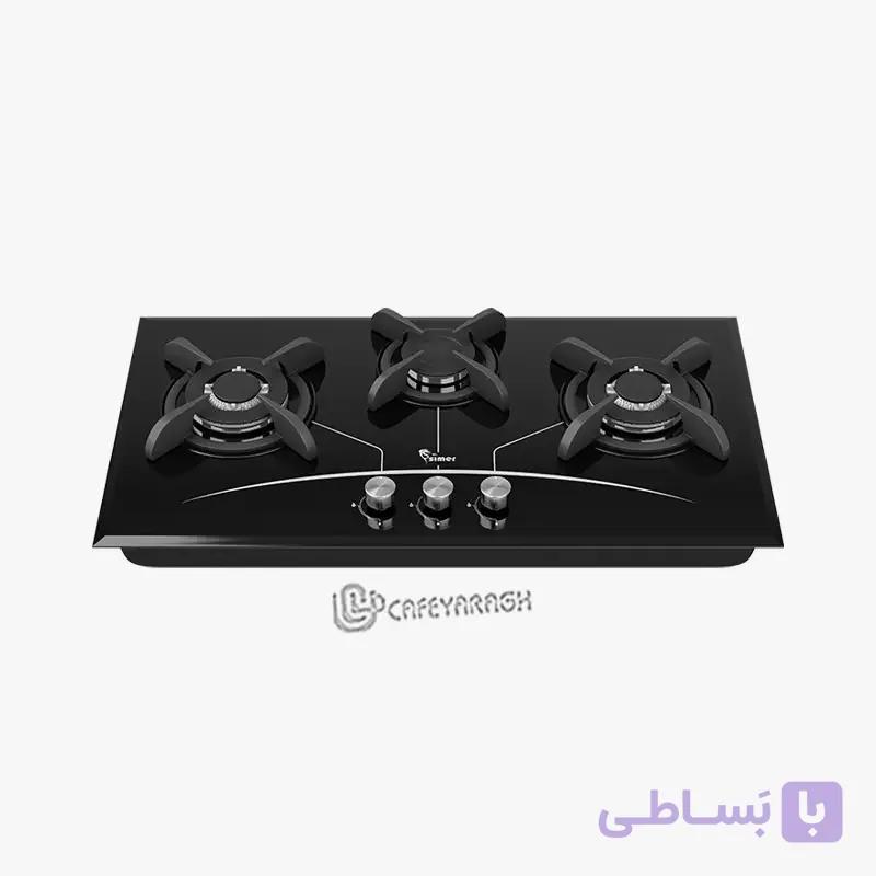 اجاق گاز صفحه ای سه شعله سیمر مدل G 370 — تصویر 1