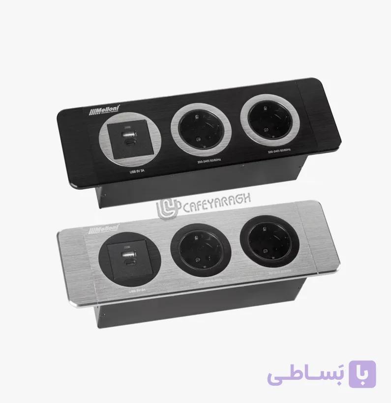 پریز توکار ملونی با درپوش مگنتی مدل 10080 — تصویر 1