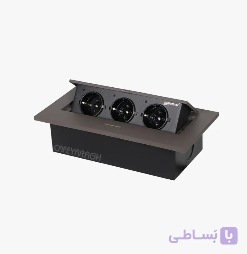 پریز توکار رومیزی ملونی مدل 10016 — تصویر 1