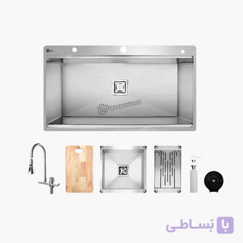 سینک ظرفشویی استیل متا M90P
