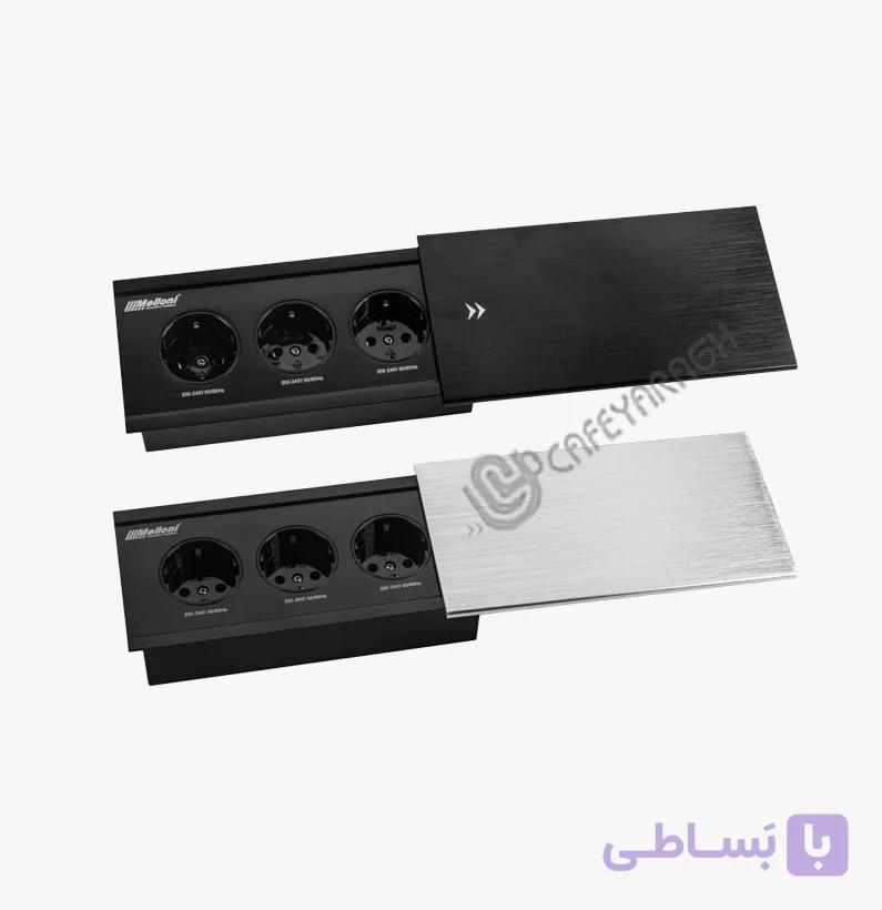 پریز توکار کشویی ملونی 10078 — تصویر 1