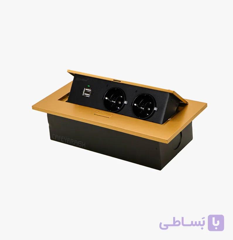 پریز توکار رومیزی ملونی مدل 10017 — تصویر 1