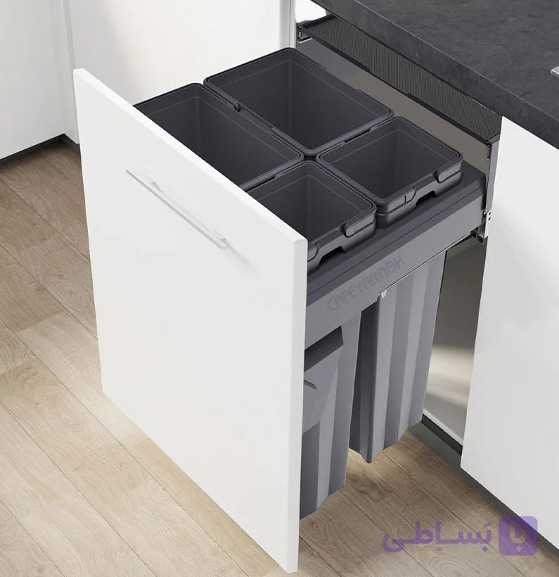 سطل زباله چهار قلو مدل 9022 — تصویر 1
