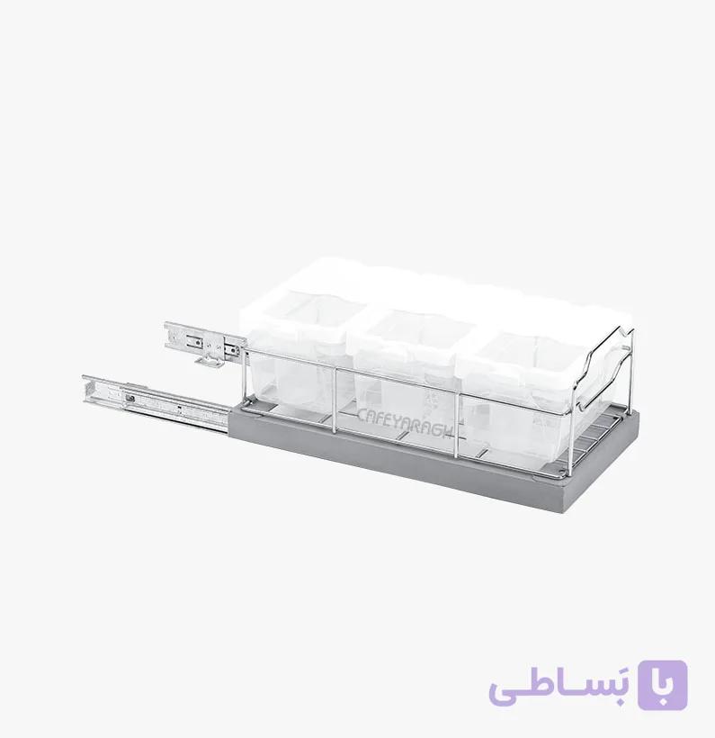 جا حبوباتی سه مخزنه کف ریل آدلان مدل A358 — تصویر 1