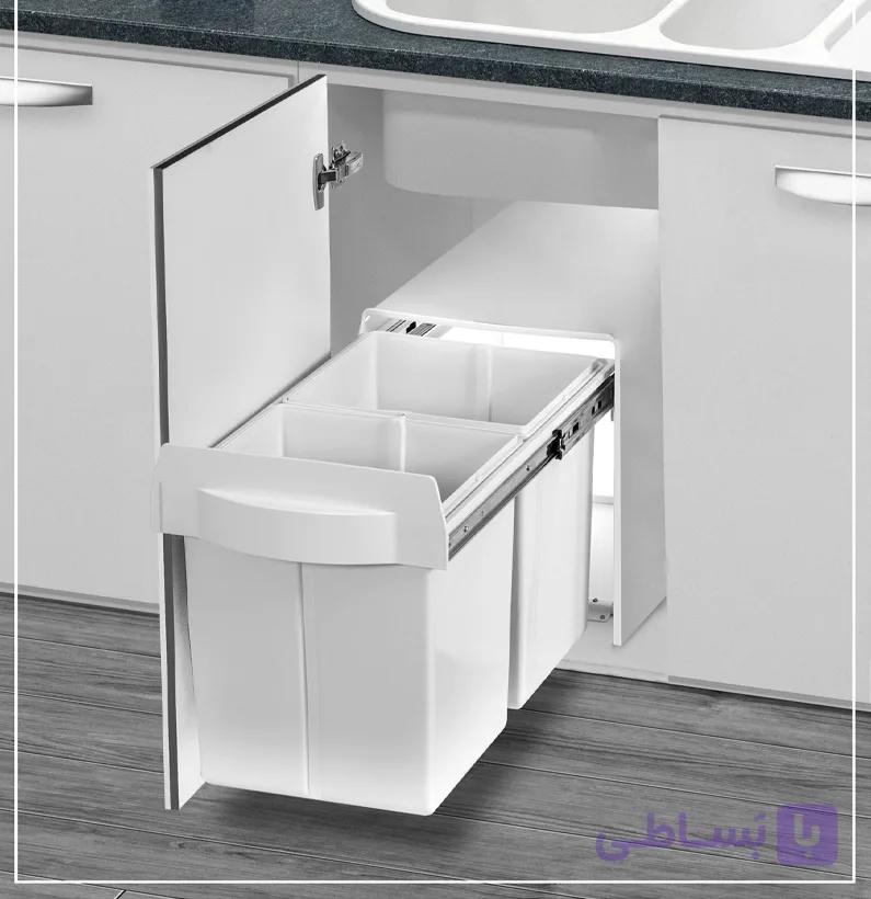 سطل زباله ریلی زیرسینک مدل 9128 — تصویر 1
