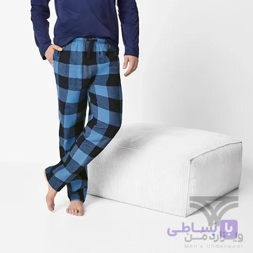 پیژامه (شلوار راحتی) مردانه اورجینال وارداتی اسمارا Esmara Men آلمان چهارخونه ریز — تصویر 1