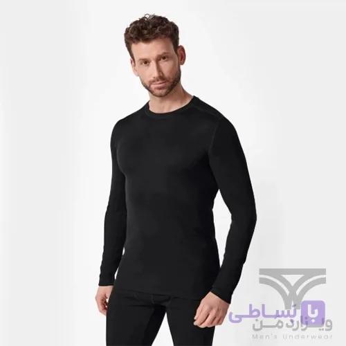 بلوز مردانه ترمو (حرارتی) بیس لایر اسمارا Esmara آلمان سرمه ای Thermal Underwear داخل کرک — تصویر 1
