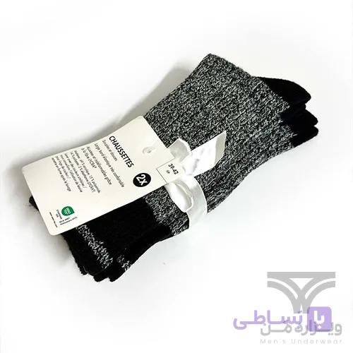 پک 2 تایی جوراب زمستانی بافتنی اورجینال لیورجی Livergy آلمان وارداتی — تصویر 1