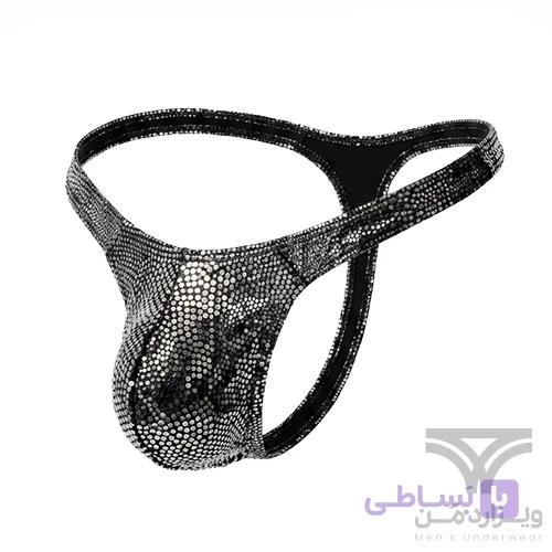 شورت مردانه فانتزی لامبادا Bikini اورجینال وارداتی برند Tommy dooyao بکلس دیسکویی رنگین کمانی — تصویر 1