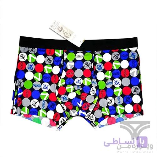 شورت مردانه لیزری یخی پادار کوتاه برند Jiandaier اورجینال وارداتی طرح ساعت — تصویر 1
