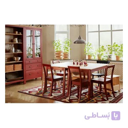 (فقط ارسال به خوزستان) میز ناهارخوری ۴ نفره همراه با چهار صندلی ایکیا مدل PINNTORP کد 194.844.51 — تصویر 1