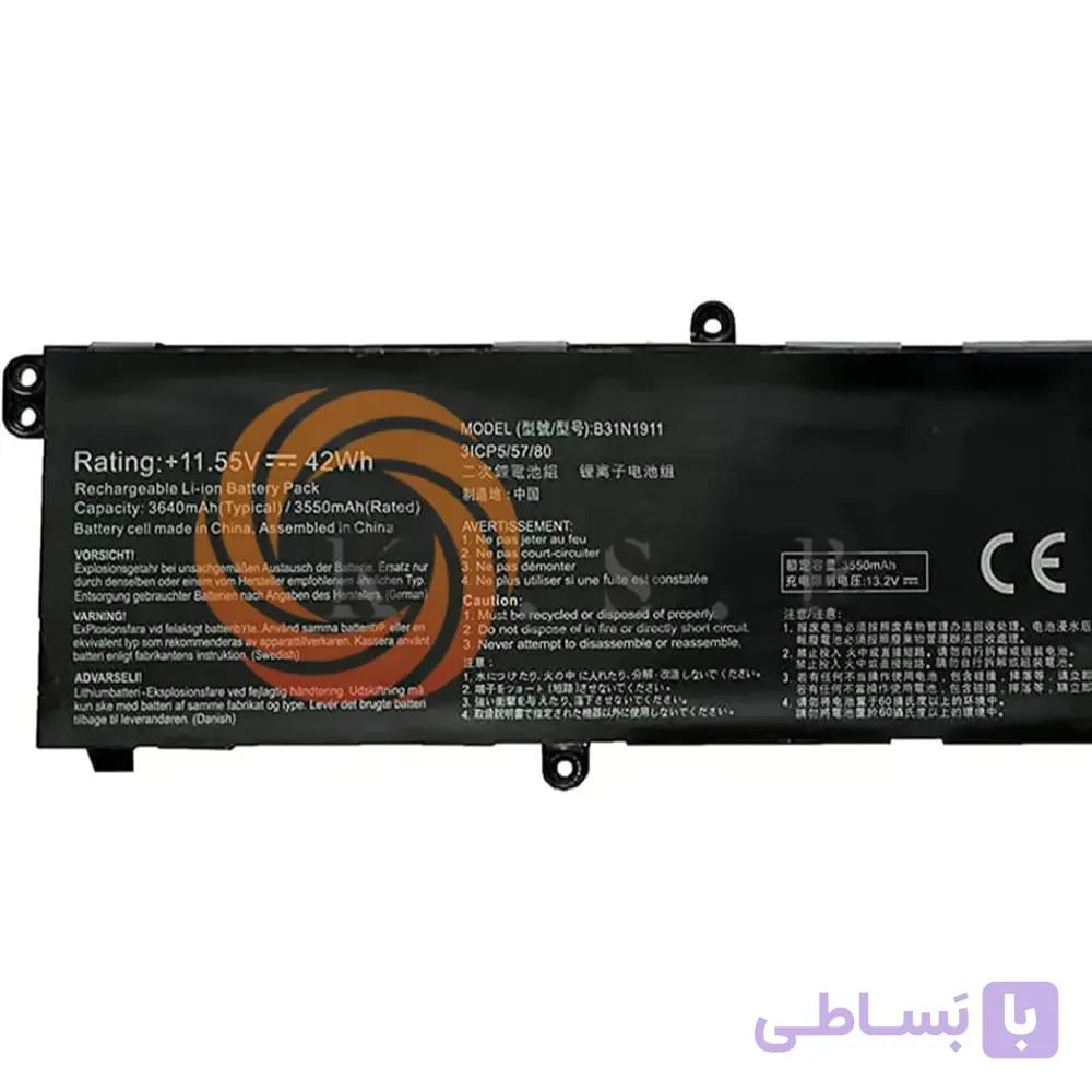 باتری لپ تاپ ایسوس Battery Asus B31N1911 Orginal — تصویر 1