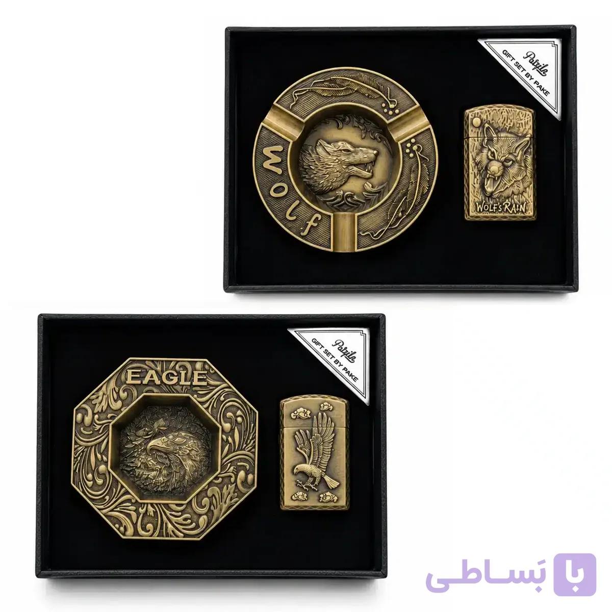 ست هدیه فندک و زیرسیگاری — تصویر 1