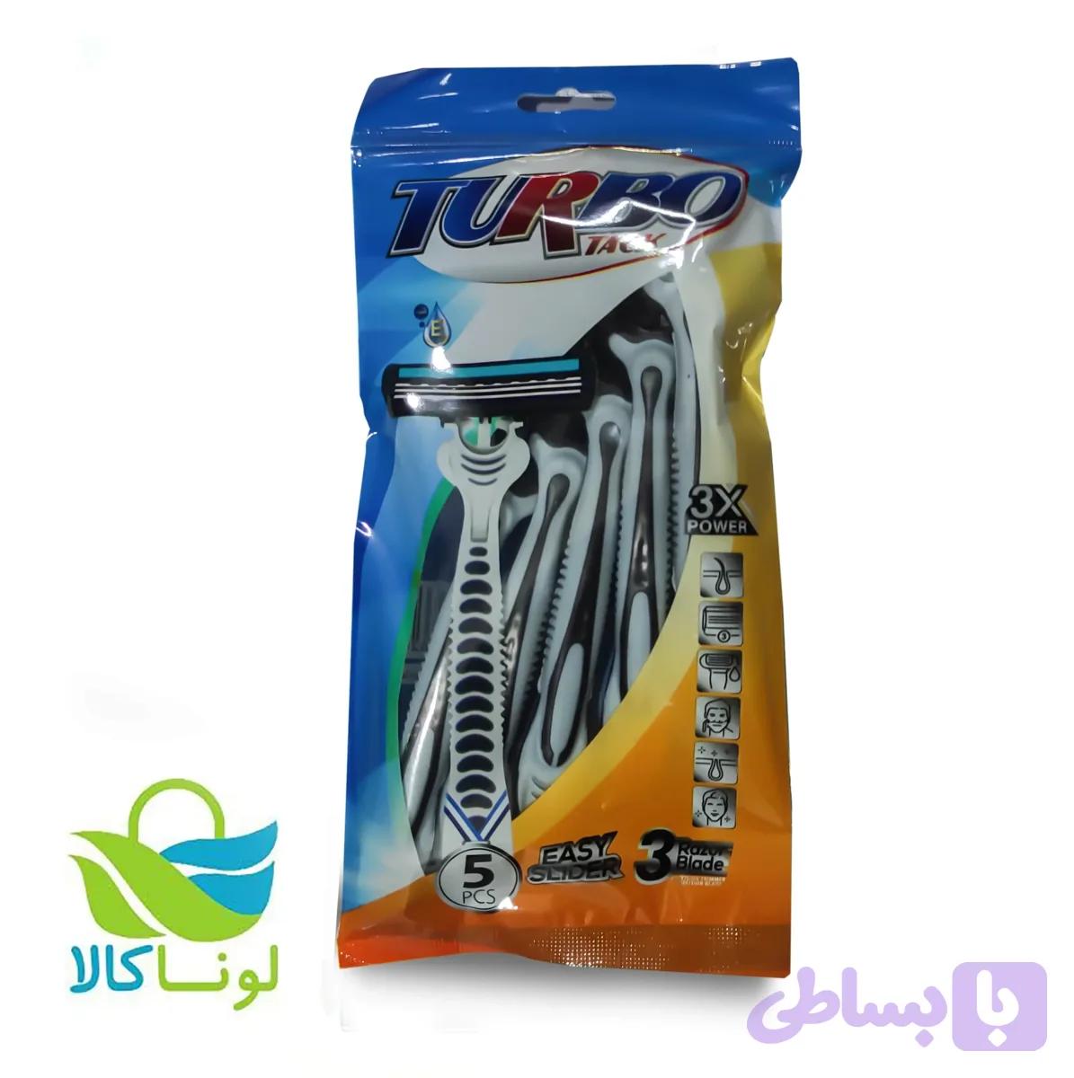 ژیلت توربو 3 لبه (تیغ) 5 عددی