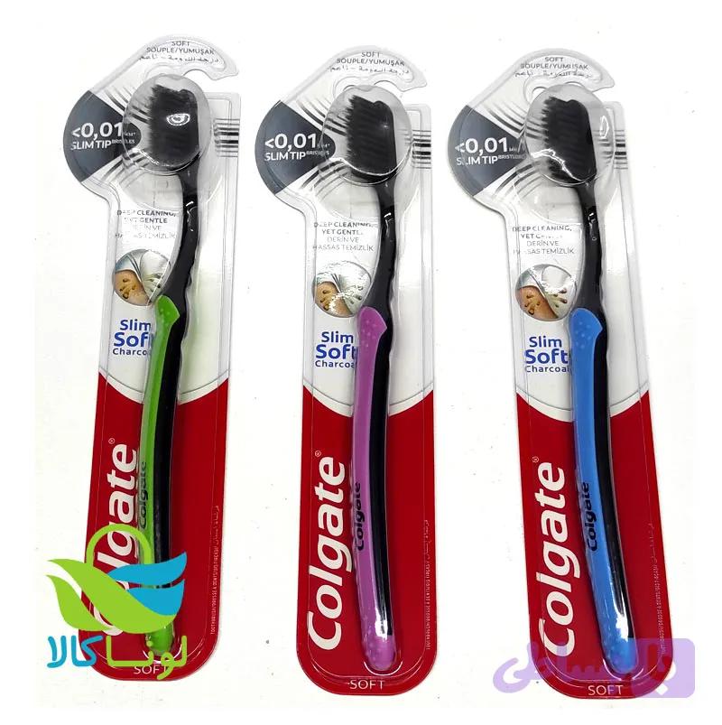 مسواک ذغالی کلگیت Colgate سافت