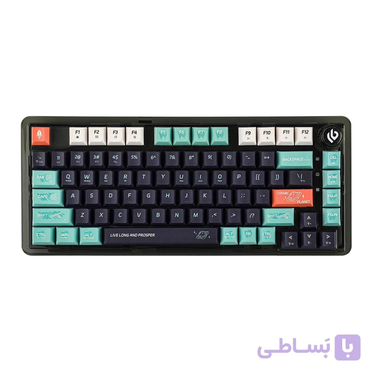کیبورد مکانیکال بی سیم LEOBOG K81 با نور RGB — تصویر 1