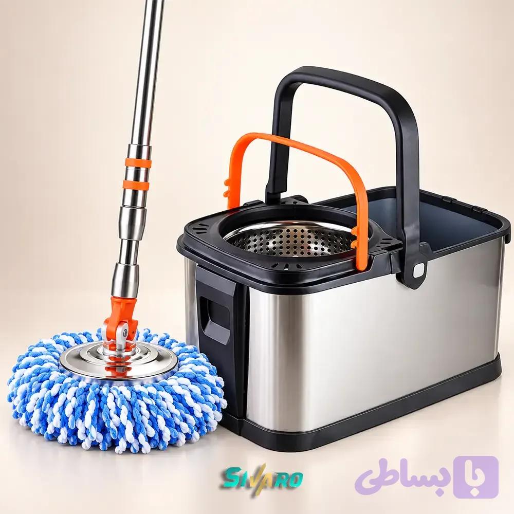 تی چرخشی سطلی استیل