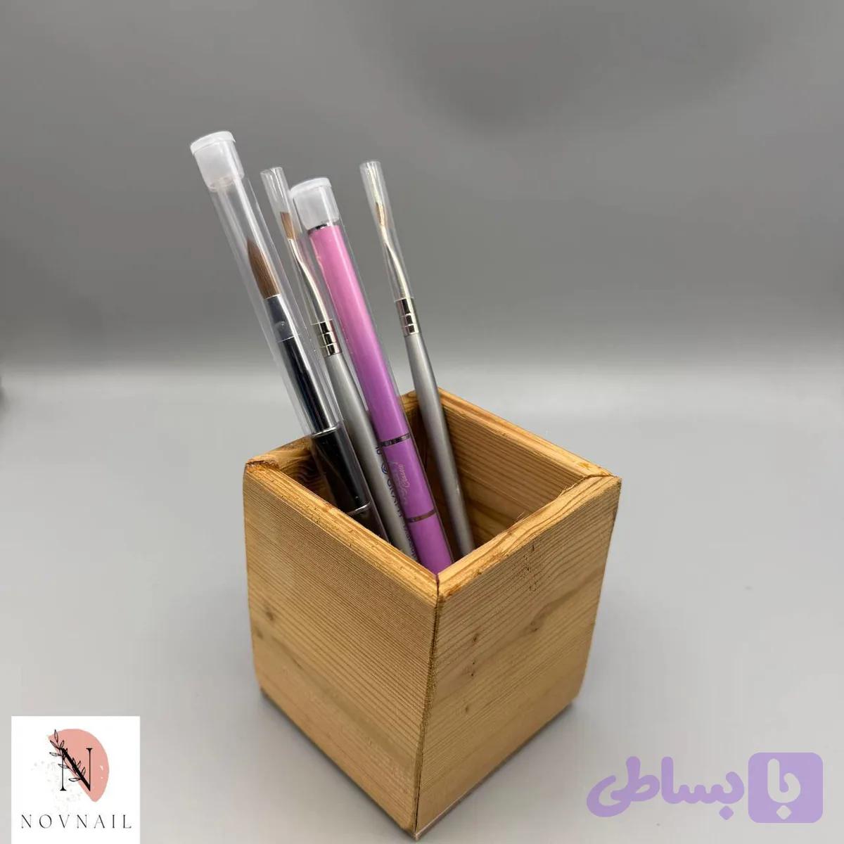 استند قلم چوبی — تصویر 1
