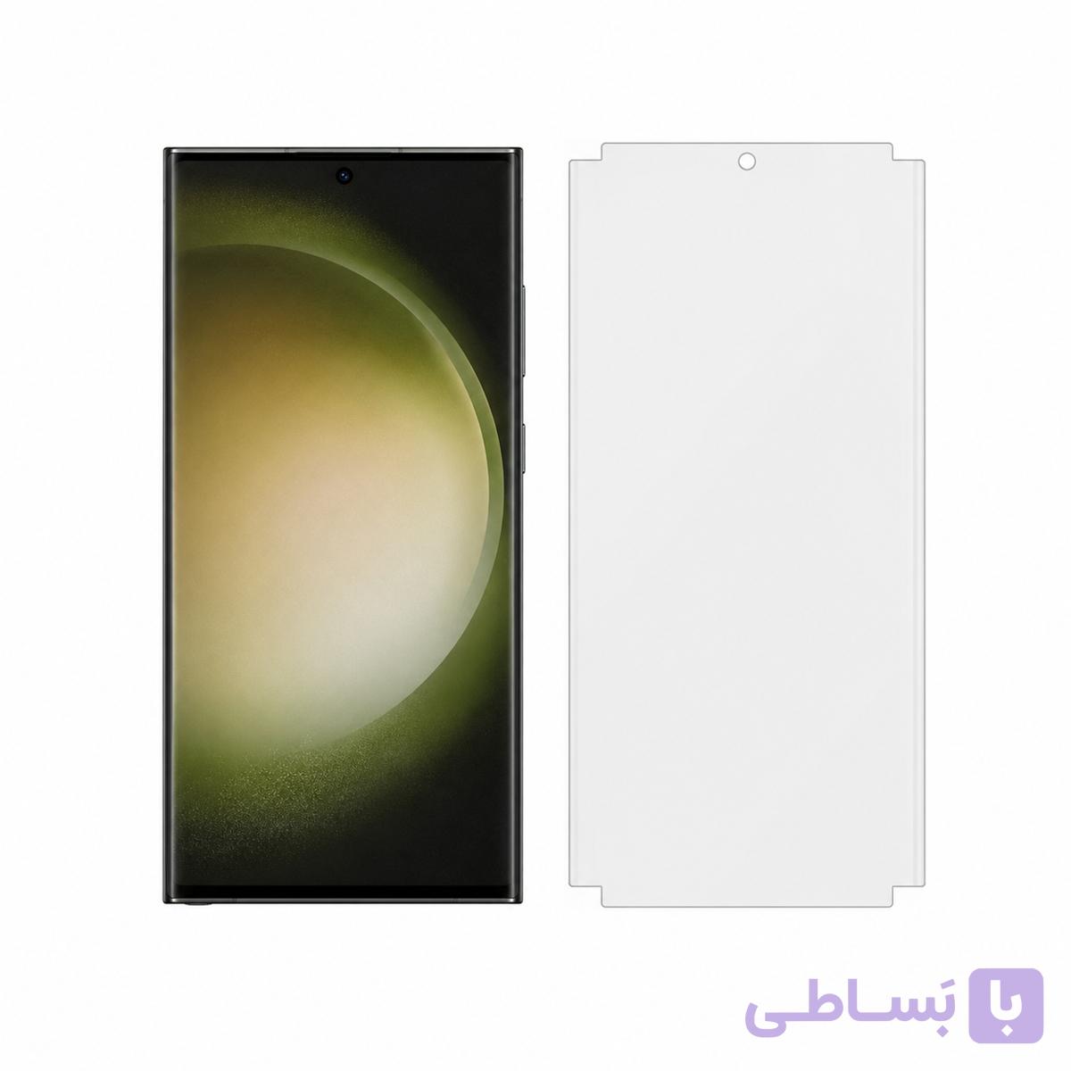 گلس هیدروژلی پشت و رو سامسونگ Galaxy S23 Ultra شفاف – برند recci — تصویر 1