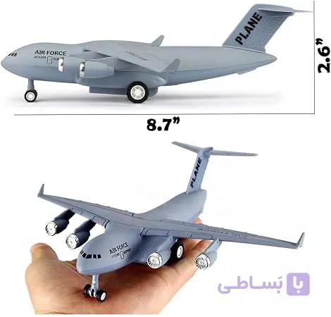 هواپیما فلزی اسباب بازی مدل Die-Cast Military Transport Plane — تصویر 1