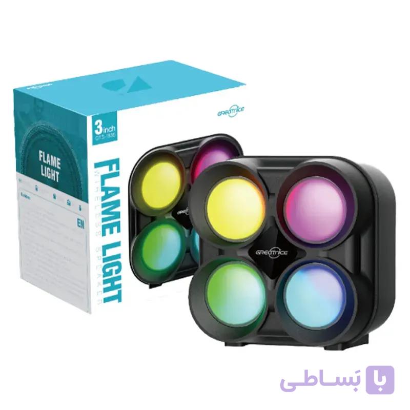 اسپیکر بلوتوثی شارژی Flame Light مدل GTS-1835 — تصویر 1