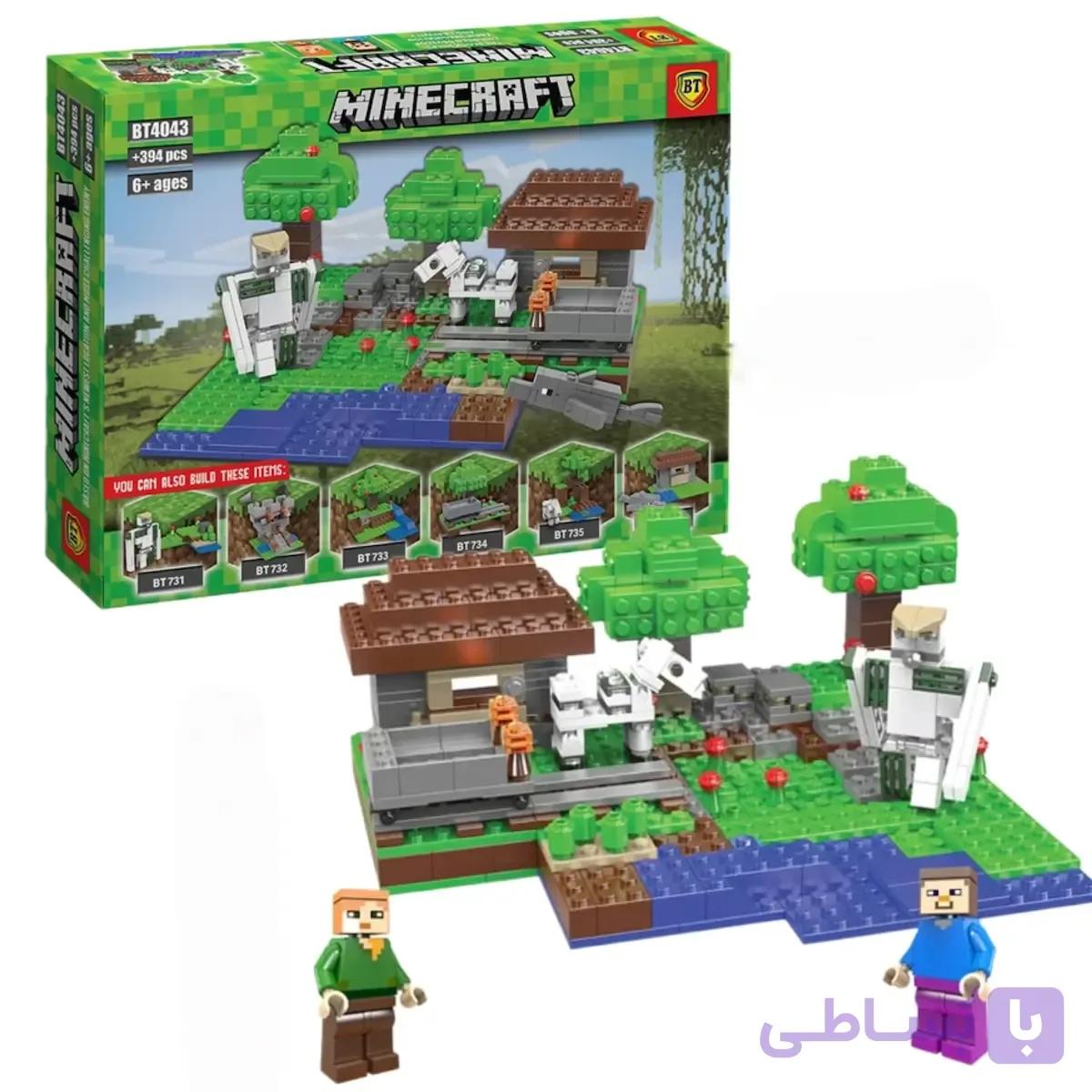 لگو ماینکرفت 394 قطعه مدل BT4043 ساختنی Minecraft — تصویر 1