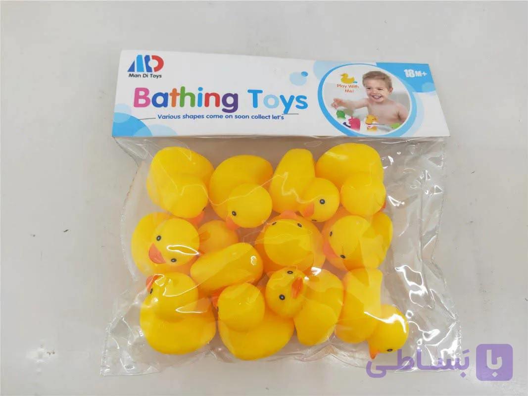اسباب بازی حمام اردک زرد ۱۲ تایی Bathing Toys — تصویر 1