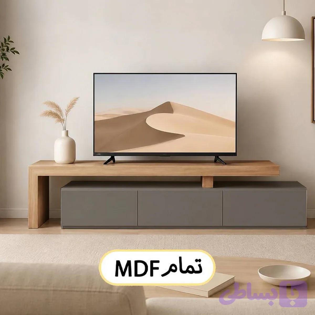 میز تلویزیون تمام ام دی اف کد 0124 — تصویر 1