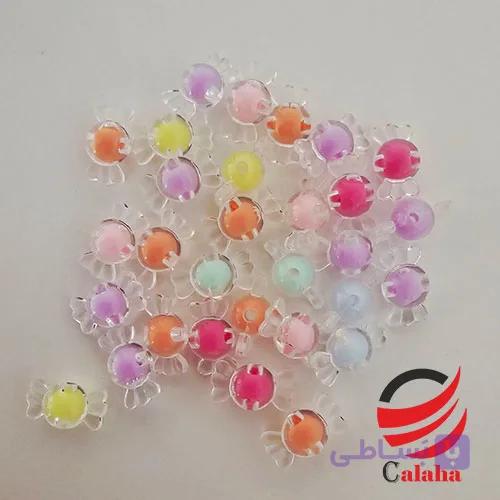 مهره دستبند آبنبات یخی شفاف