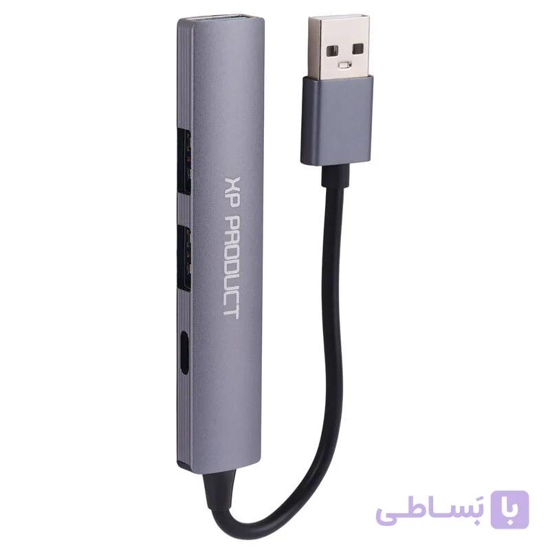 هاب 4 پورت USB 2.0 ایکس پی پروداکت XP-H823P — تصویر 1