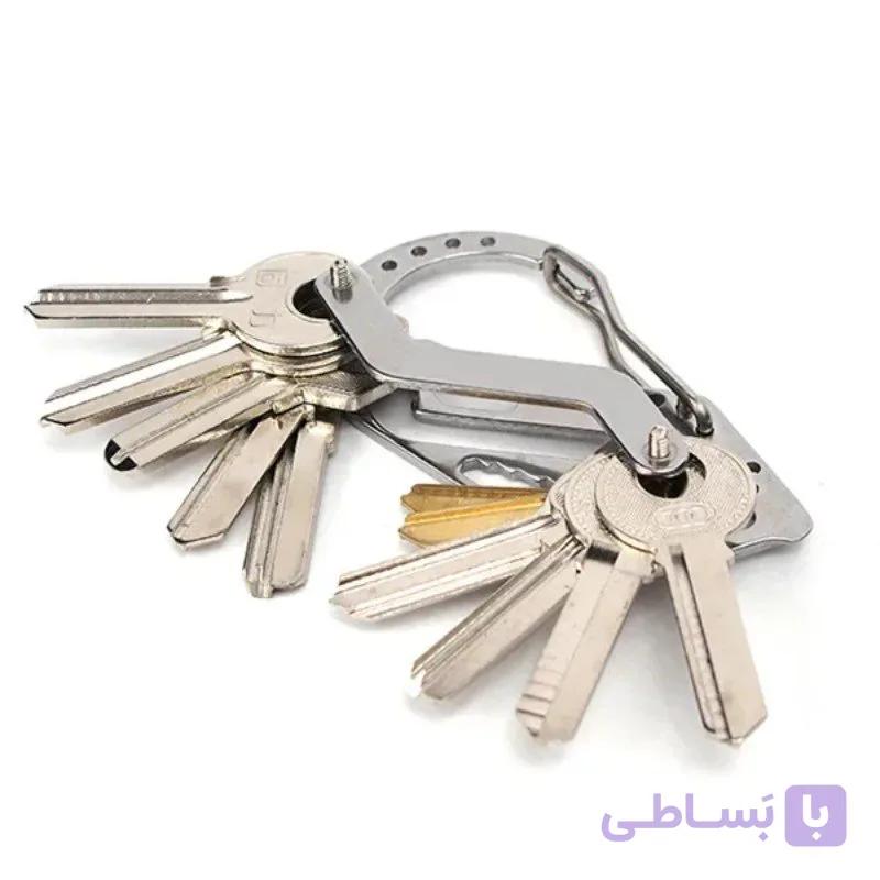 کارابین حمل کلید و ابزار استیل — تصویر 1