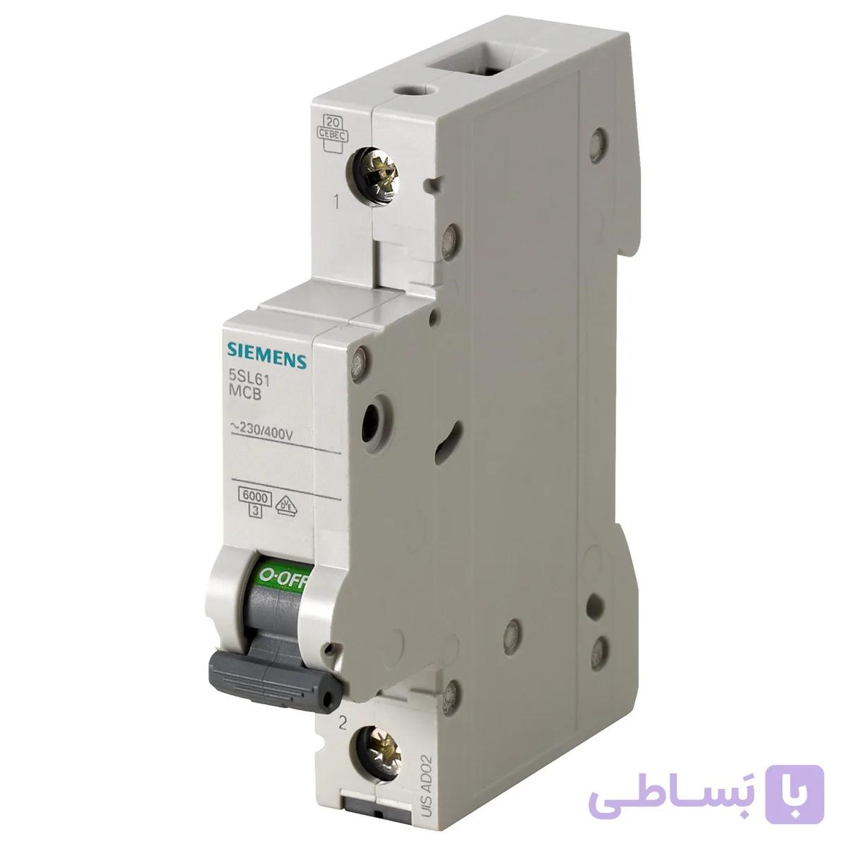 فیوز مینیاتوری تکفاز 50 آمپر زیمنس مدل 5SL6150-7