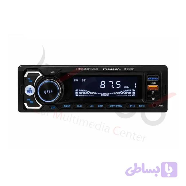 رادیو پخش بلوتوث دار پایونیر دی جی مدل MP3-3181 — تصویر 1