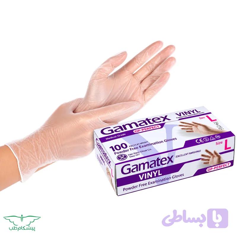 دستکش وینیل گاماتکس — تصویر 1