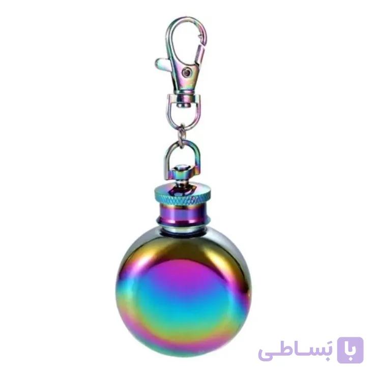 قمقمه استیل جاکلیدی دایره 1oz — تصویر 1
