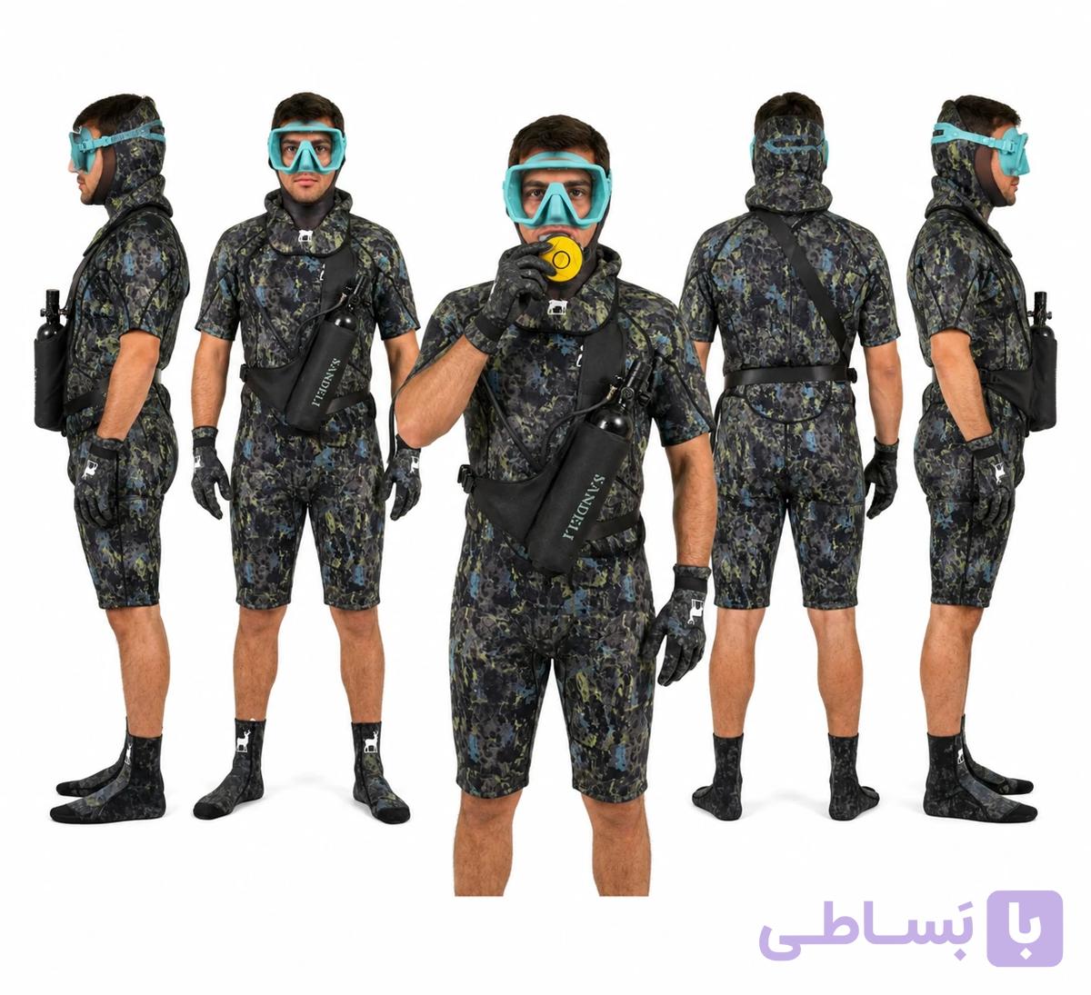 وت سوت لباس غواصی برند moose مدل نیم تنه — تصویر 1