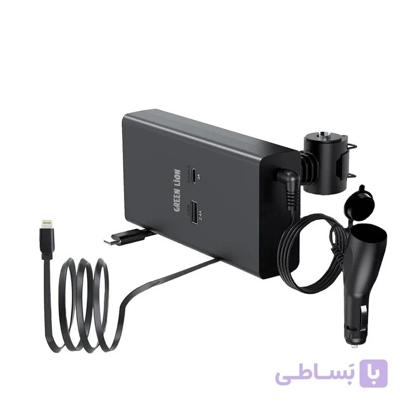 شارژر صندلی عقب ماشین گرین لاین  Green Backseat Car Charger65W — تصویر 1