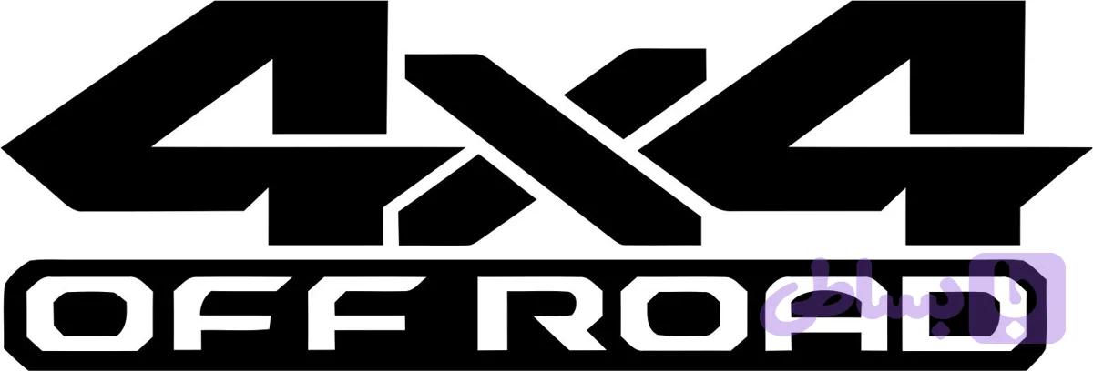 استیکر خودرو طرح 4X4 OFF ROAD